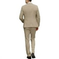 thumbnail image 3 of i.Finelong Men's Beige 3-Piece Suit Set - Daily Business Office Work/Professional Meeting Outfit (Jacket+Vest+Pants), 3 of 6