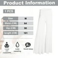 thumbnail image 2 of Women's Stretchy Wide Leg  Lounge Pants Casual Comfy High Waist Palazzo Pants Cccanaooolceie, 2 of 5