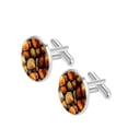 thumbnail image 2 of Shell Silver Jewelry Men Cufflinks Set Suitable for Formal Attire Made of Stainless Steel for Business Meetings or Weddings, 2 of 6