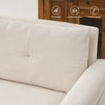 thumbnail image 2 of LONTAI 65" W Loveseat Sofa, Mid Century Modern Love Seat Couches for Living Room, Button Tufted Upholstered Sofa Couch for Bedroom, Soft Love Seats Furniture, Beige, 2 of 9