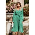 thumbnail image 5 of Vestido Largo Maxi Bohemio Floral PRETTYGARDEN con Cuello en V y Mangas Largas, 5 of 5