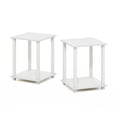 thumbnail image 5 of Furinno SIMPLISTIC Set of 2. 2-Tier Nightstand. Bedside Table. White, 5 of 5