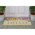 thumbnail image 4 of Calloway Mills 112902436 Blossoming Floral Hello Doormat 24" x 36", 4 of 5