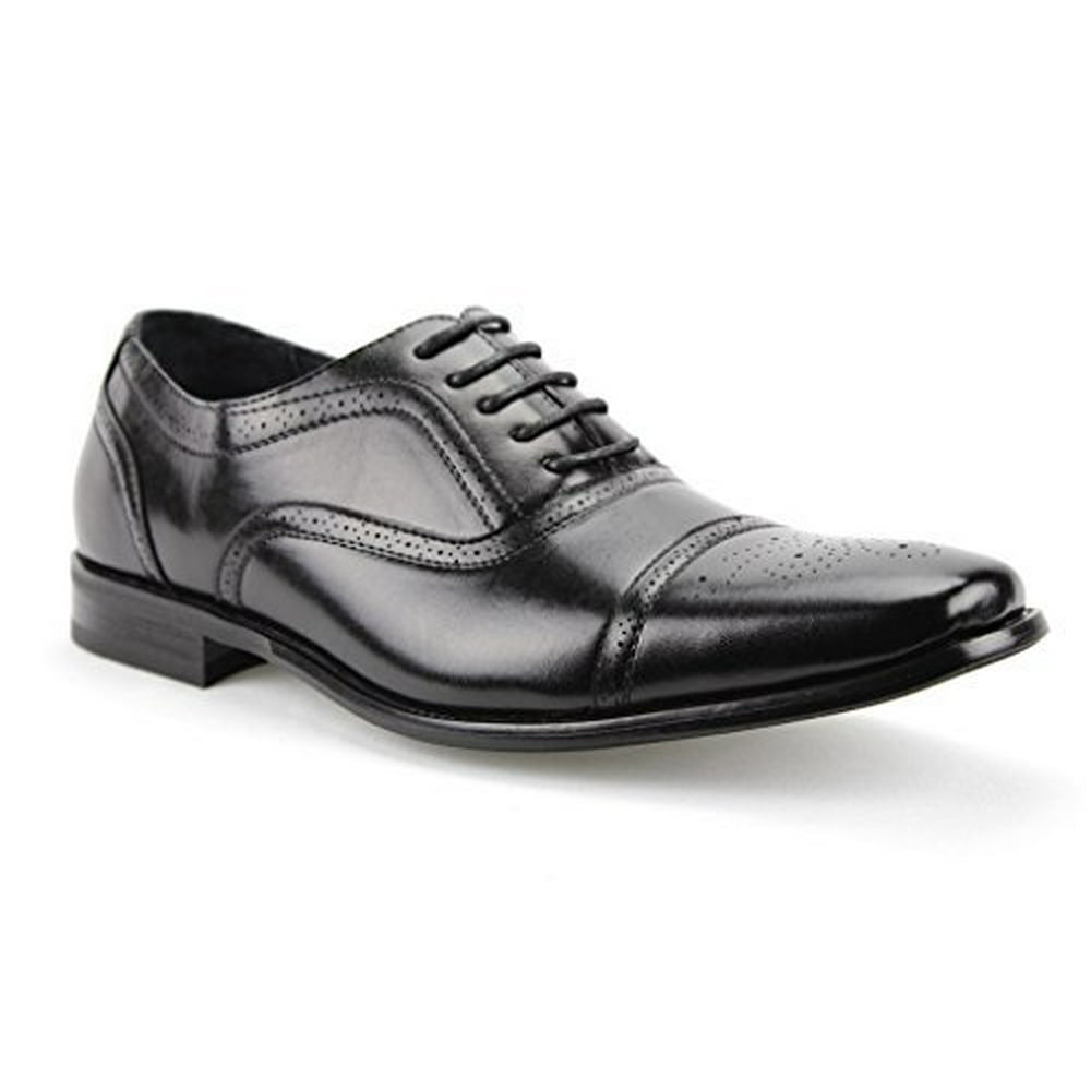 J'aime Aldo - Delli Aldo Men's 19006 Black Classic Wingtips Dress Oxfords Shoes - Walmart.com