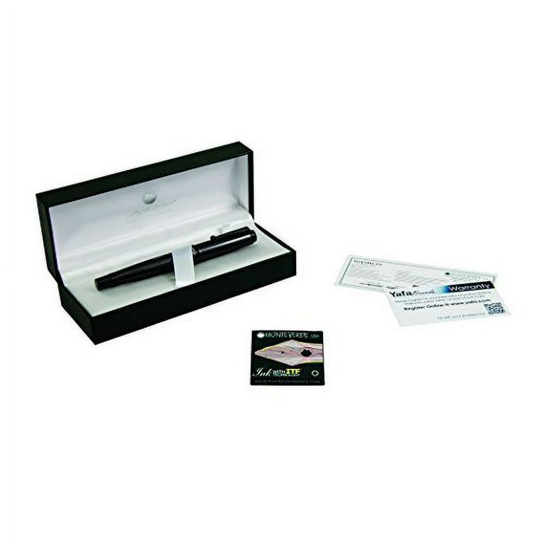 Monteverde Invincia Deluxe Black Fountain Pen, Broad Nib Monteverde Invincia Deluxe Black Fountain Pen, Broad Nib