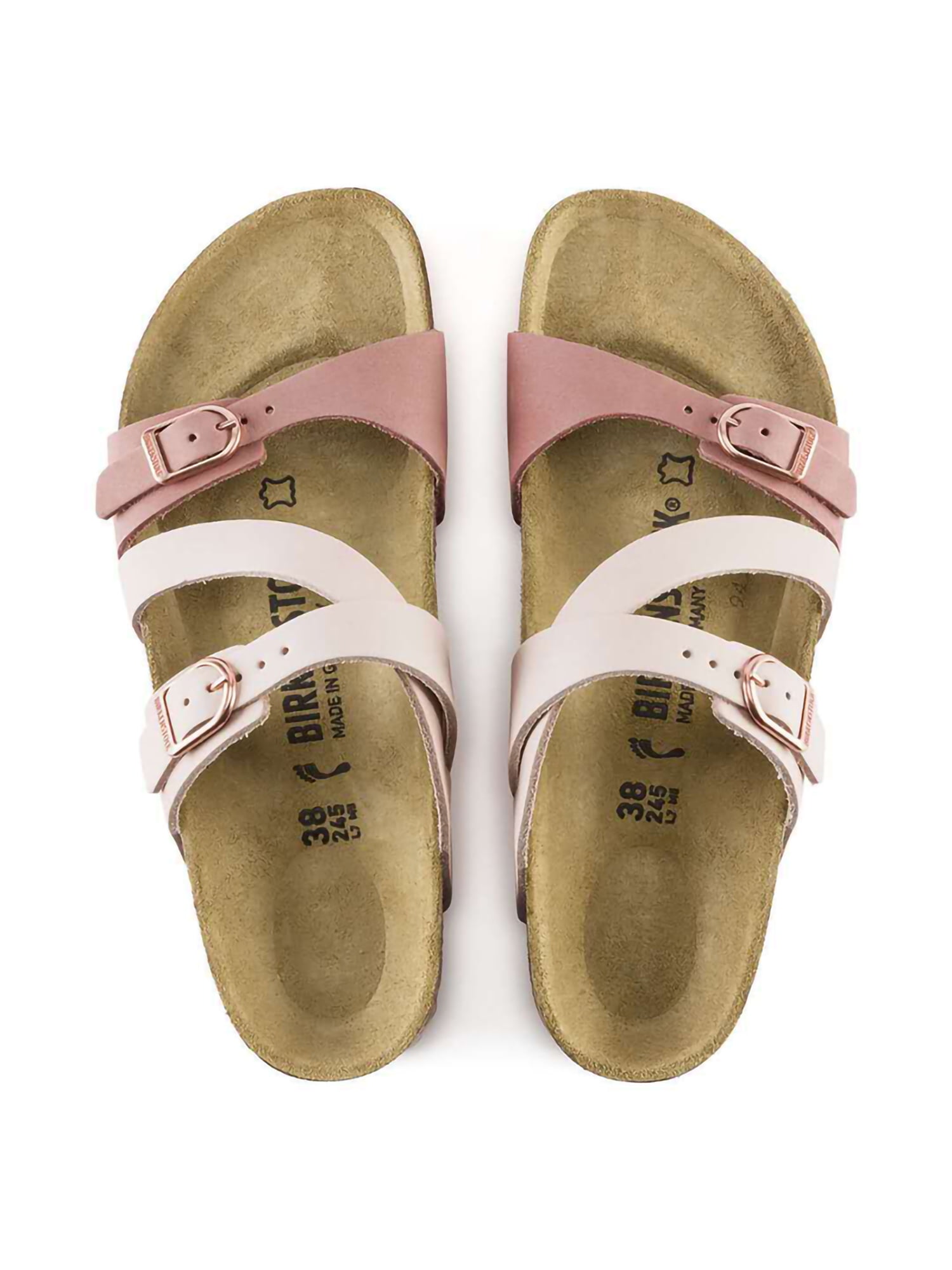 Women's Buckle T-Strap Cork Slide Footbed Platform Flip Flop Shoes Sandals New