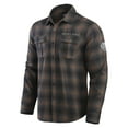 thumbnail image 2 of Men's Darius Rucker Collection by Fanatics Tan Milwaukee Brewers Classic Flannel Long Sleeve Button-Up Shirt, 2 of 3