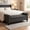 Dark Grey01, variant on BSHTI 50" Flip Top Storage Bench with Tufted Cushion & Rolled Armrests – Solid Wood Frame, Hidden Storage Compartment, Tapered Legs – For Entryway, Bedroom, Living Room,Beige