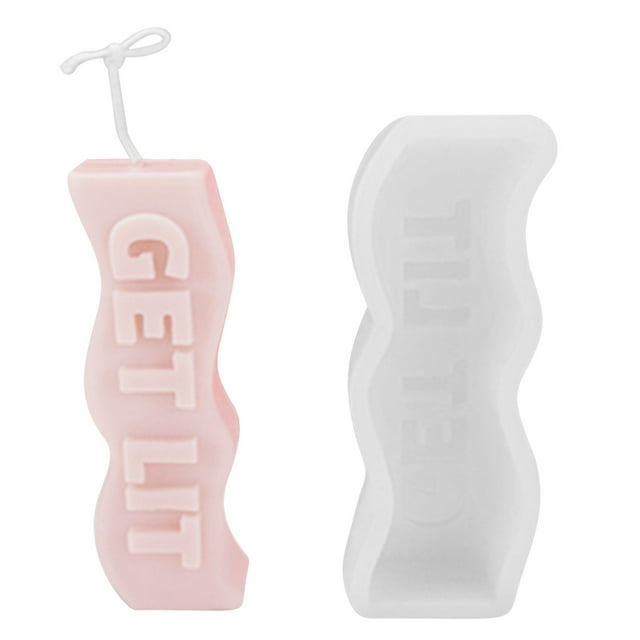 Xihbxyly Molde para Velas Perfumadas, Resina Suave y Resistente Al Desgarro, Fácil de Desmoldar, Perfecto para Manualidades con Cera y Resina, Ideal para Cumpleaños y Regalos de San Valentín, Tamaño