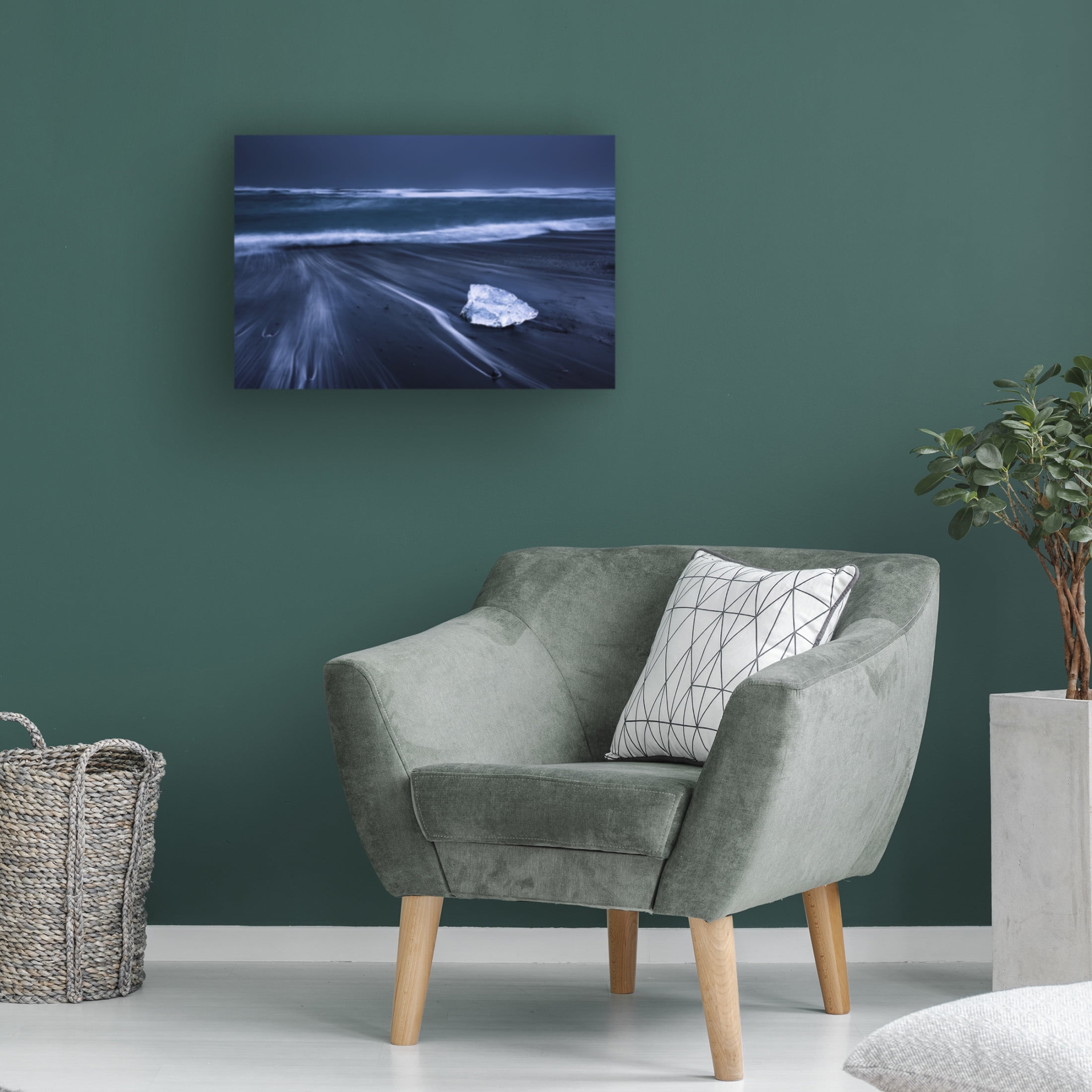 Canvas Wall Art - Abdulkhalek Bakir 'Diamond' Wall Art for Living Room, Bedroom, or Office Décor by Trademark Fine Art - 32 x 22 Inches