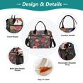 thumbnail image 3 of FORMRS Insulated Lunch Bag for Work School Unisex Large Capacity Cooler with Shoulder Strap, Vibrant Blooming Flowers, 3 of 6