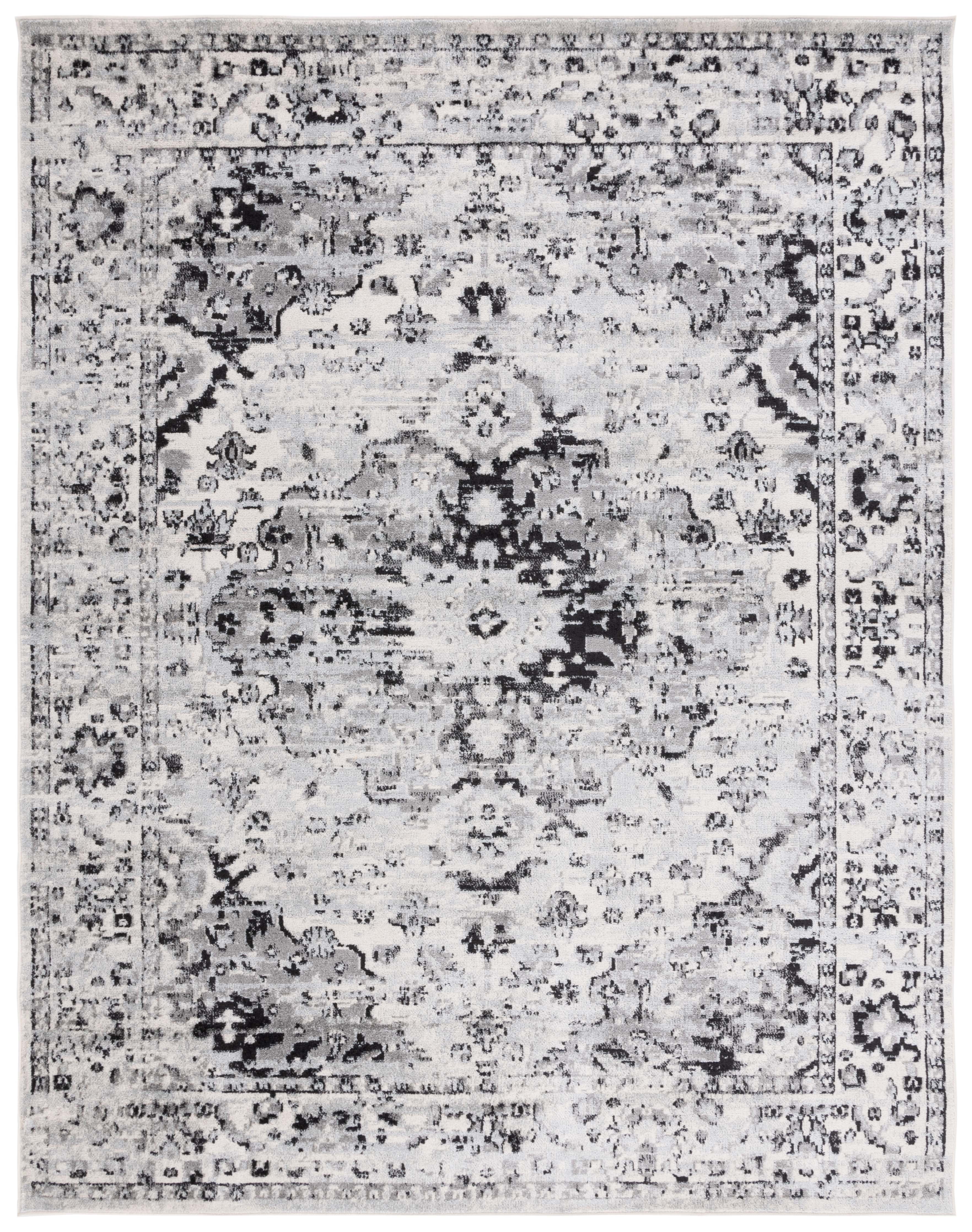 Safavieh Madison Caden Oriental Area Rug, Gray/Black, 9' x 12'
