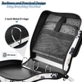thumbnail image 4 of FORMRS Zipper Binder with Shoulder Strap 2-inch Ring 500 Sheet Capacity File Bag, Black Cat Paw, 4 of 5