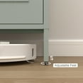 thumbnail image 4 of Marcree Green Metal Cabinet,2 Door Accent Cabinet,Metal Locker Cabinet with Legs,Sideboard Cabinet with Adjustable Shelves,Locker Storage Cabinet for Living Room,Entryway, 4 of 9