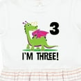 thumbnail image 4 of Inktastic 3rd Birthday Girl Dragon Girls Toddler Dress, 4 of 5