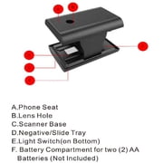 Film Slide Smartphone Scanner Converter Portable Negative Film Scanner Convert 35mm / 135mm Slides & Negatives to JPEG