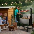 thumbnail image 2 of Ecojoy Rotisserie Grill Roaster, 132lbs Charcoal Grill Stainless Pig Lamb Spit Roaster Outdoor BBQ Grill with 25W Motor, Wind Baffle and Hand Crank, Black, 2 of 10