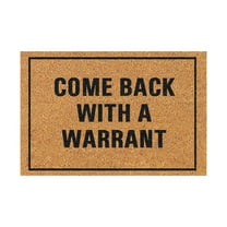 Giyblacko Carpet Door Mats COME BACKWITH A WARRANT American discourse mat