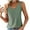 Green, variant on Diufon Summer Trendy Tank Tops for Women V Neck Sleeveless Hollow-Out Strap Tops Solid Color Tunics