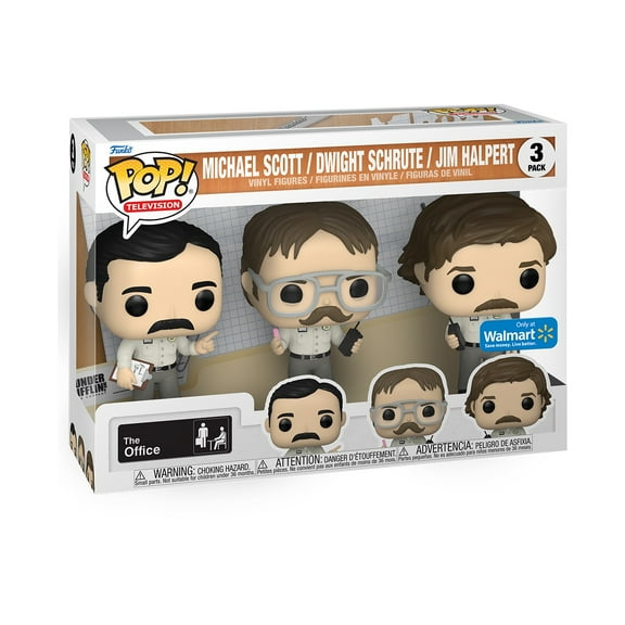 Funko Pop! Television Vinyl Figures, The Office, 5.15'' H, 3 Pack