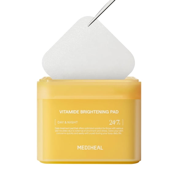 Almohadillas de tóner Mediheal Vitamide Brightening 100 pastillas veganas