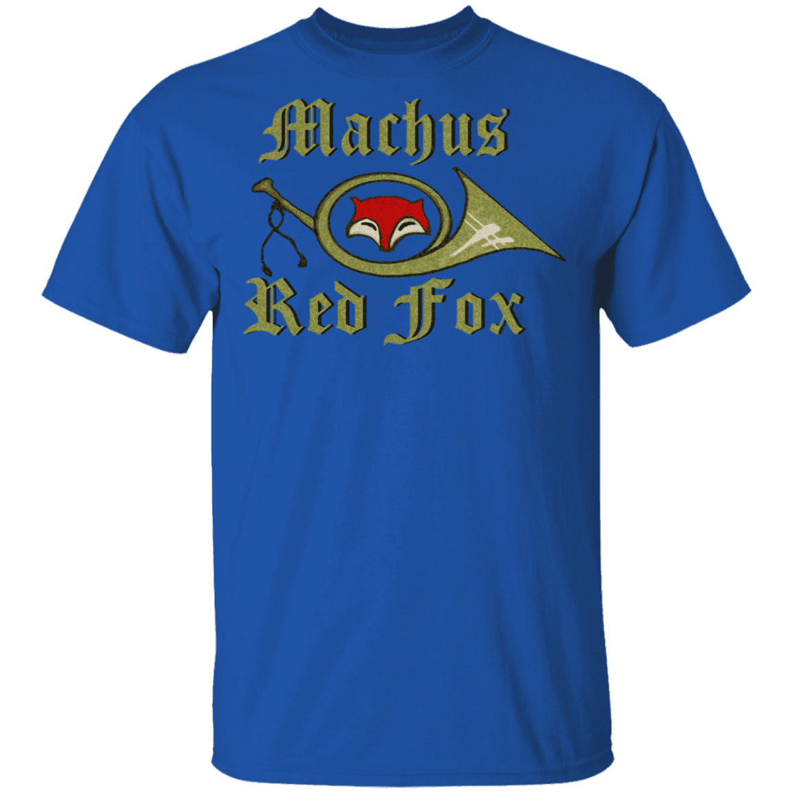 Down with Detroit - Machus Red Fox Gildan 5.3 oz. T-Shirt Royal 4XL