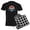 With Checker Pant, variant on CafePress - Alta Sierra Wofford Heights California Pajamas - Men's Dark Loose Fit Cotton Pajama Set