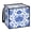 Blue And White Porcelain Pattern, variant on Home Organizer Foldable Fabric Storage Bin With Handle Flowers Ladybugs