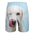 thumbnail image 6 of Naloa Puppy Licks Nose Men's Beach Shorts, Surfing shorts, Swim trunks, Quick Dry Swim Trunks for Surfing Beach Fun - 3X-Large, 6 of 9