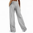 thumbnail image 2 of Yievot Womens Wide Leg Sweatpants Elastic High Waisted Baggy Lounge Pants Athletic Joggers with Pockets, 2 of 6