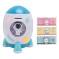 thumbnail image 2 of Spaceship Piggy Bank, Purple Light Banknote Detection Coin Saving Box Learning Money Skills With Password For Festival For Child, 2 of 8