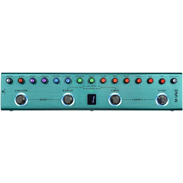Pedal de guitarra multiefectos M-VAVE TANK-G con 36 presets
