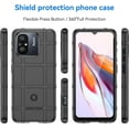 thumbnail image 2 of for Xiaomi Redmi 12C Case, Heavy Duty Shockproof Slim Protection Phone Case Support Wireless Charging Cover for Xiaomi Redmi 12C HD Black, 2 of 8