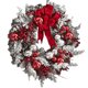 thumbnail image 1 of Corona navideña para puerta, corona artificial para decoración del hogar navideño (corona de 35 cm), 1 of 6