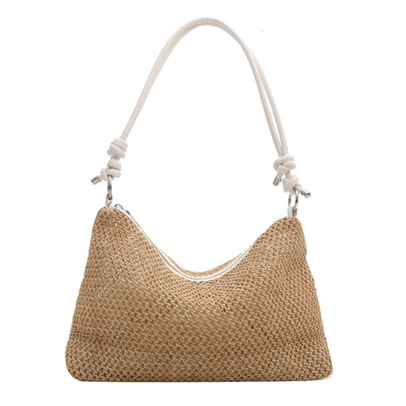 Giaone Casual Straw Beach Bag Fashionable Woven Shoulder Crossbody Bags for Women