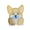 A001- Clear (Corgi Shape), variant on Labrador Dog Face Serving Platter - 10.6inch Food Tray for Snacks, Appetizers, Party Supplies, Kitchen Decor