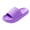 Purple, variant on Leozcaa Pillow Slippers for Women and Men Non Slip Quick Drying Cushion Shower Slides Bathroom Sandals