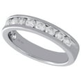 thumbnail image 3 of 14K White Gold Channel Set Diamond Wedding Band Ladies Anniversary Ring 1 Ct., 3 of 5