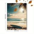 thumbnail image 3 of Beach Surfboard Sunset Canvas Wall Art，Suitable for Living Room，Bedroom，Bathroom，Office，and Hotel Decoration., 3 of 8