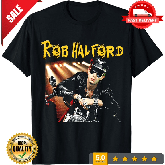 Rare Rob Halford Concert Rock Tour Short Sleeve Tee Cotton Men Women Shirt AL525, NEW TRENDING ITEM-TH71261