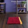 thumbnail image 4 of LIFKOME 2 Pcs Housses de Protection pour Clavier de Piano Électrique en Velours Rouge Foncé, 4 of 6