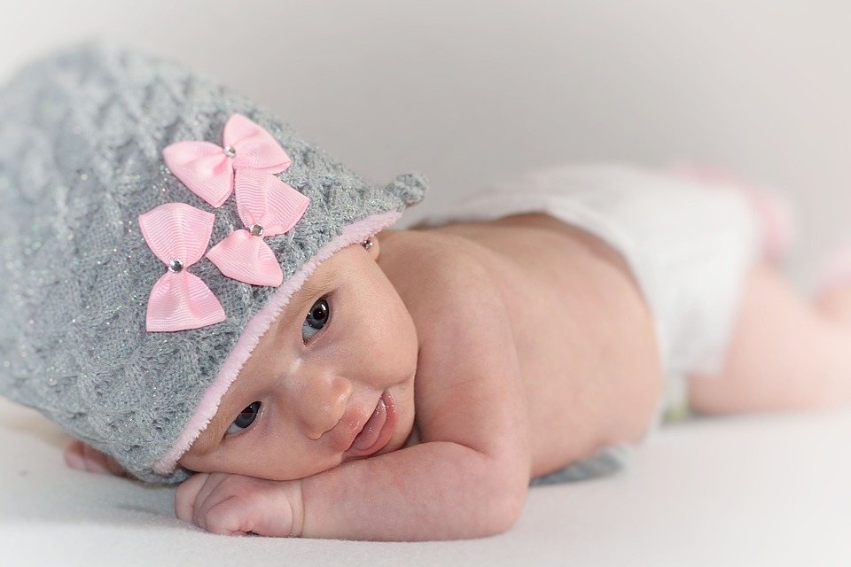 newborn baby girl cute