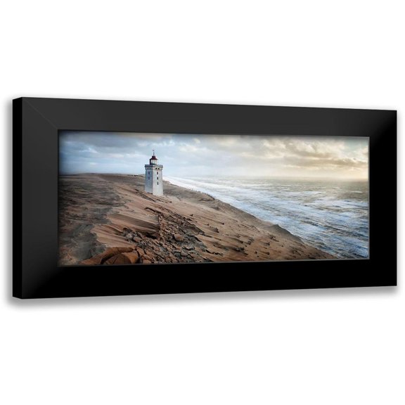 Hubrich, Jorg 14x8 Black Modern Framed Museum Art Print Titled - Crack in time II