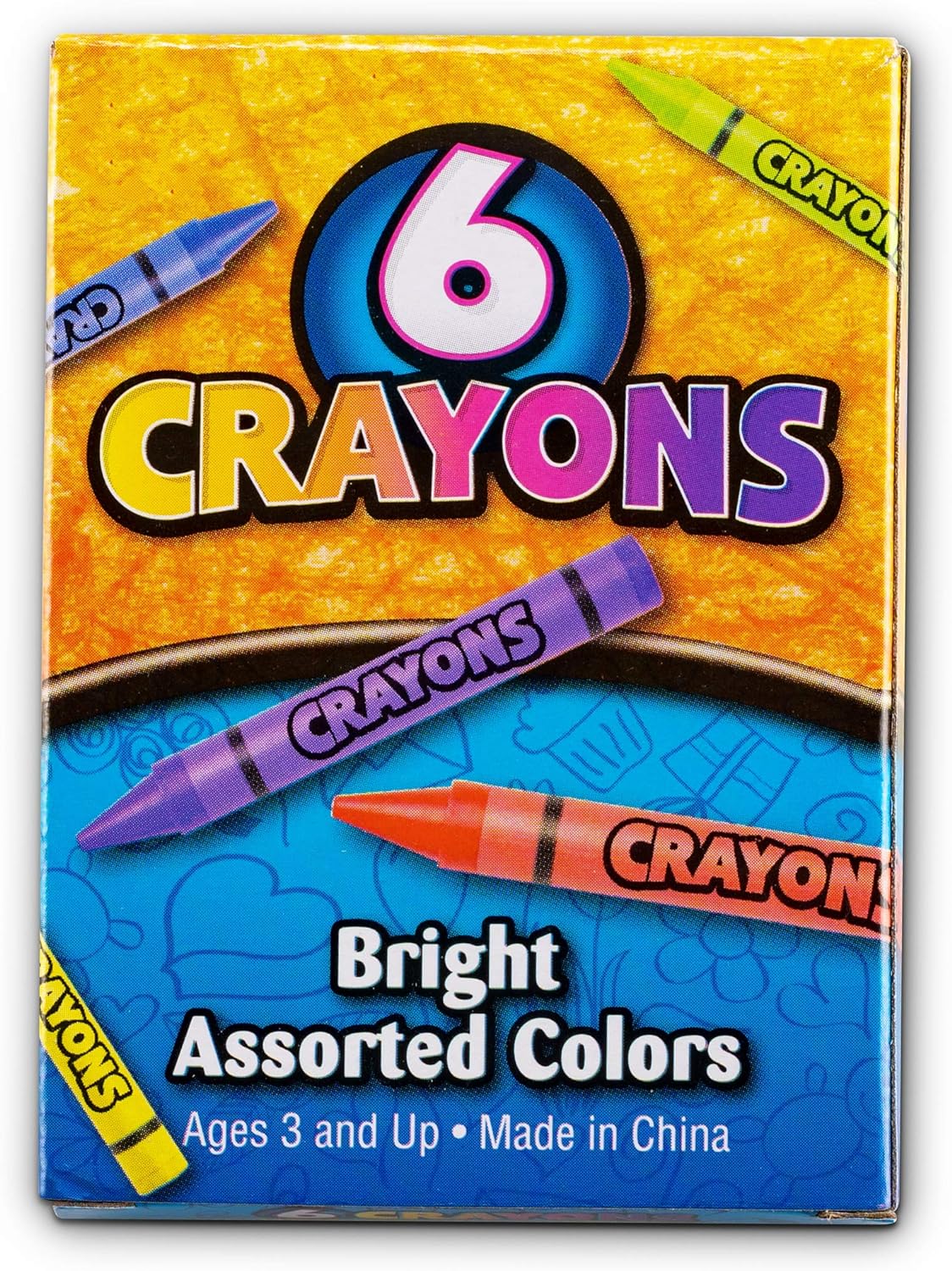Crayones al por mayor Bedwina - Caja de 120 paquetes de 6, total 720 crayones, útiles escolares al por mayor para niños y niños pequeños, maestros y aulas, crayones de viaje no tóxicos, favores de fiesta, rellenos de bolsas de regalo 6