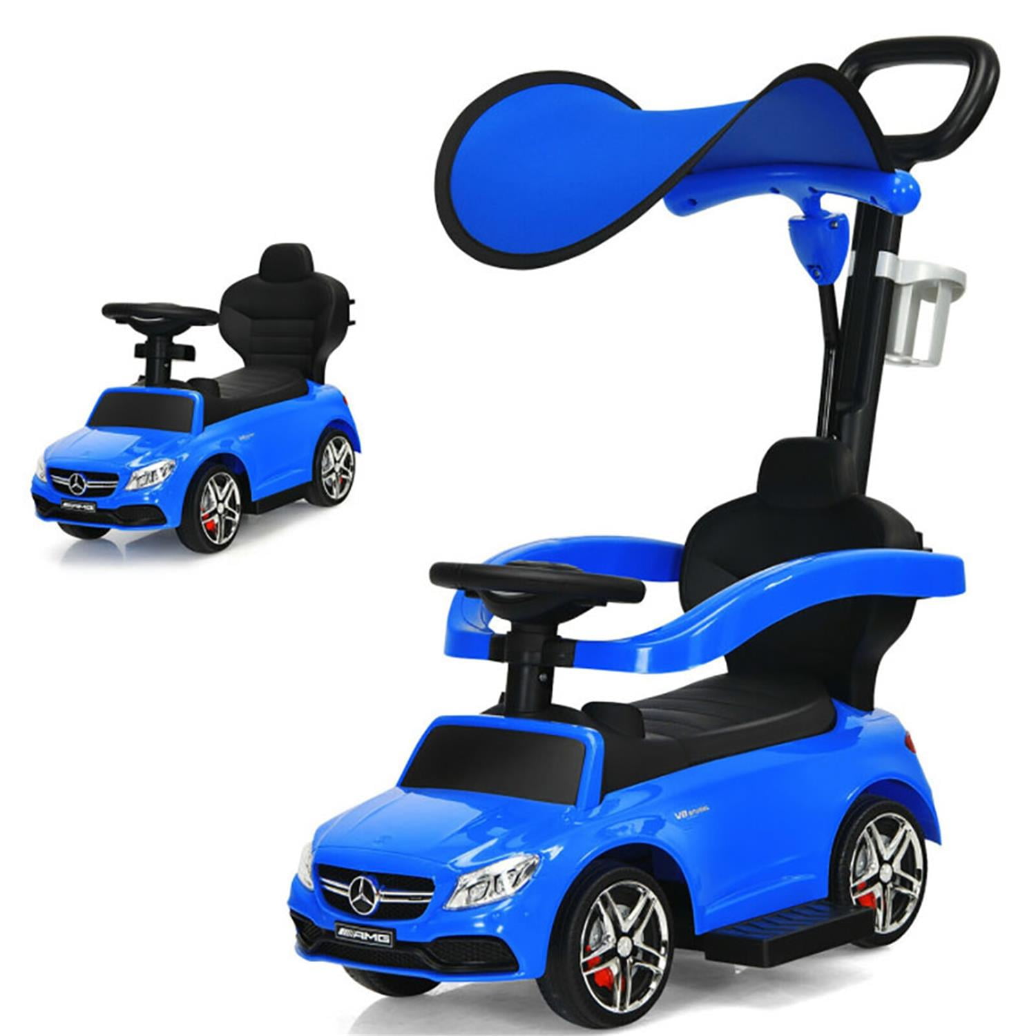 CIPACHO Kids Ride on Push Car, Toddler Stroller Sliding Car for 18 - 48 months, Blue