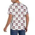 thumbnail image 2 of Fotbe Gnomes and Hearts Baseball Jersey Shirt for Men and Women, Casual Short Sleeves Button Down T-Shirt-Large, 2 of 9