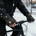 thumbnail image 4 of Oliegs Boxbollen Heating With USB Connection Thermal Wear For Cold Weather Half Finger Flip Design Thick Crystal Velvet For Insulation Versatile Heated Hand Gear For Outdoors Walking, 4 of 4