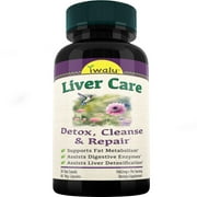 Liver Care | Detox Cleanse & Renew with Milk Thistle, Artichoke, Dandelion for Healthy Liver Function & Digestive Wellness Supplement - 60 Capsules | NSF Certified & USA Made by iwalu