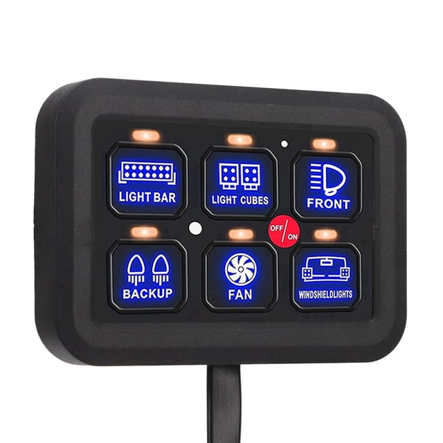 Panel de control táctil LED AUTICO DIMBLABLE, Panel LED de 6 Pandillas Conexión Estable Conexión Estable Resistente A la Vida útil