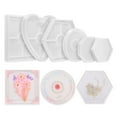 thumbnail image 1 of Kit de moldes de 6 piezas, moldes hexagonales, octogonales, circulares, en forma de corazón y cuadrados, para preservación de flores, sujetalibros, arte DIY, 1 of 7
